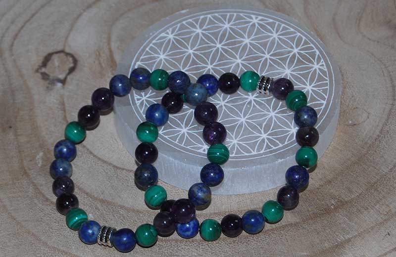 bracelet de perles colorées